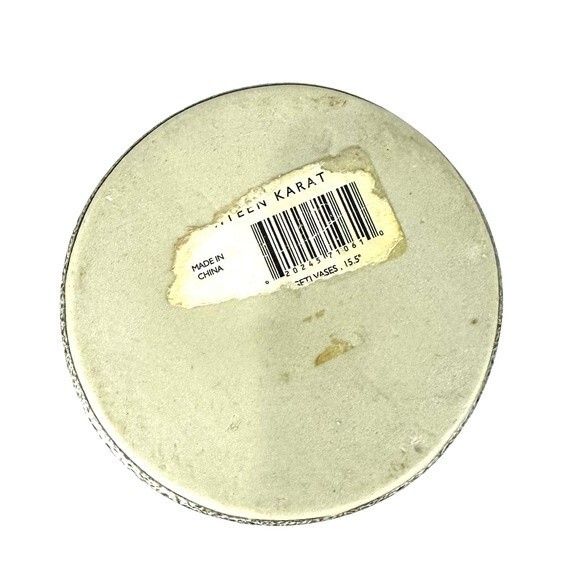 Tall Slim brown and tan Ombre ceramic vase - Picture 4 of 6